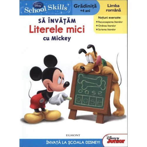 School skills +4 ani - sa invatam literele mici cu Mickey