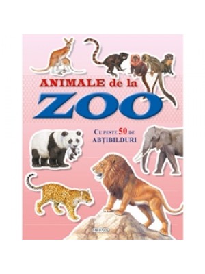 Cauta si lipeste - Animale de la zoo