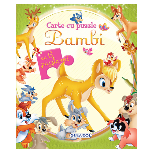 Carte cu puzzle - Bambi