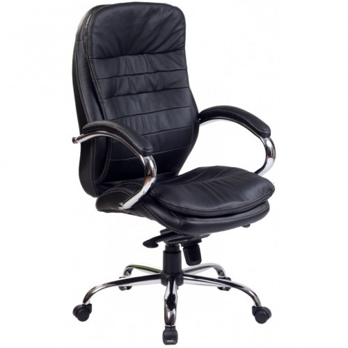 Офисное кресло Baldu Visata Malibu Black Chrome Piele Naturala