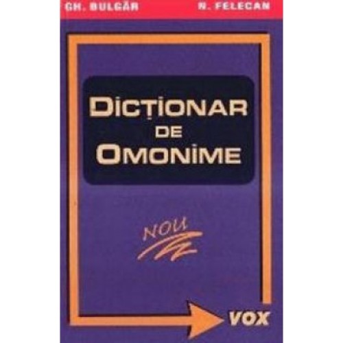 Dictionar de omonime.