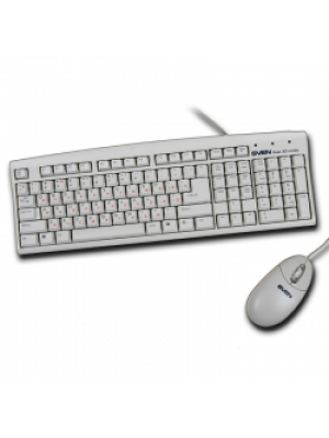 Клавиатура SVEN Base 305 Combo beige, Keyboard + optical mouse, PS/2