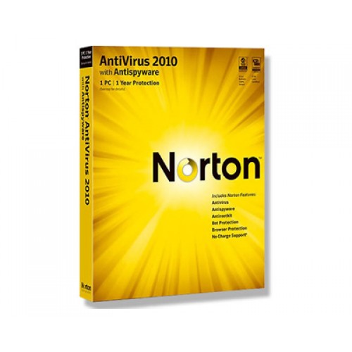 Norton Antivirus 2010 RU 1USER RET