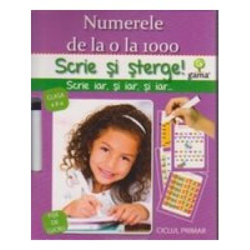 Numerele 0-1000/ scrie si sterge