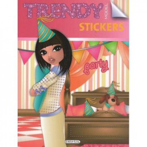 Trendy model stickers - party