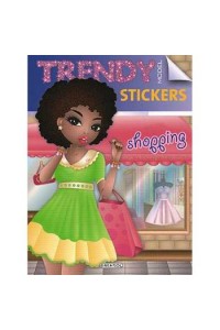 Trendy model stickers - shopping