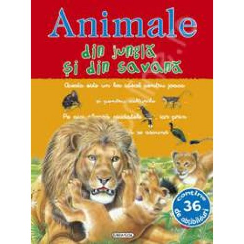 Picto-abtibilduri cu animale din jungla si din savana