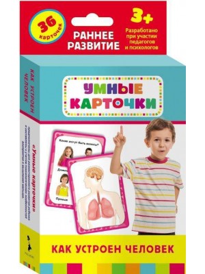 Книга Как устроен человек (Развивающие карточки 3+)