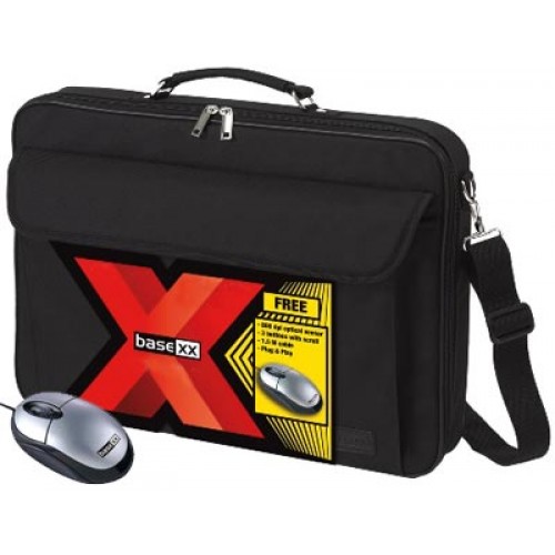 Dicota D30178 BaseXX Value Kit 16.4" (Universal Case + USB mouse) Notebook Case 16"/17.3", black