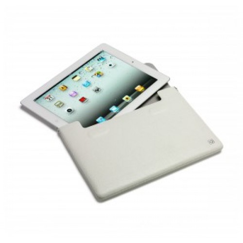 Dicota D30250 PadSkin #2 for iPad 2 and The New iPad, white, Neoprene sleeve