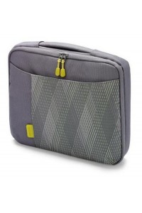 Dicota D30338 Bounce Slim Case 15"-16.4" (grey/yellow), Notebook Trendy Slim-Fit Bag