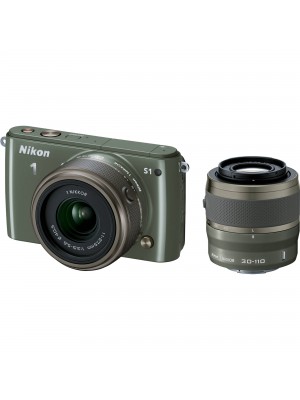 Компактный фотоаппарат со сменным объективом Nikon 1 S1 kit (11-27.5mm) Khaki