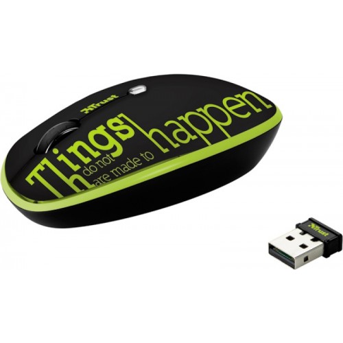 Мышь Trust Pebble Wireless Lime