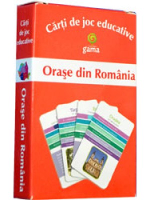 Orase din Romania. Carti de joc educative