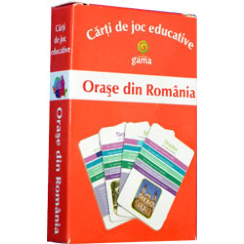 Orase din Romania. Carti de joc educative