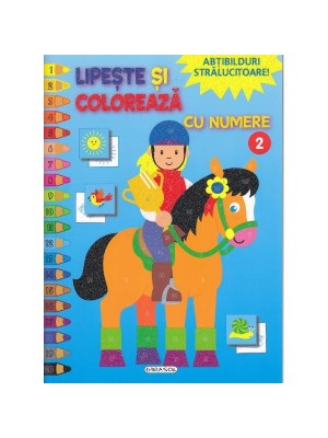 Lipeste si coloreaza cu numere 2