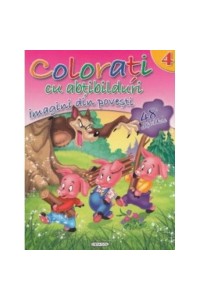 Colorati cu abtibilduri 4. Imagini din povesti