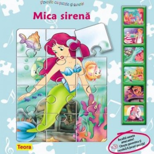 Mica sirena Poveste cu puzzle si sunete