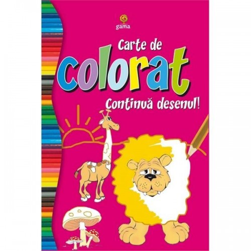 Carte de colorat continua desenul. 80 p.