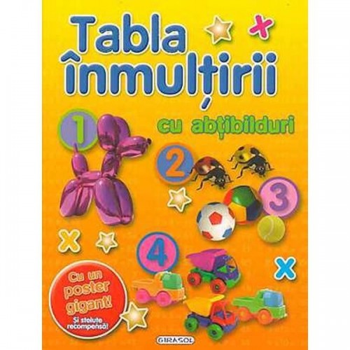 Tabla inmultirii cu abtibilduri