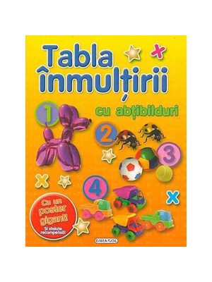 Tabla inmultirii cu abtibilduri