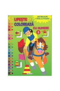 Lipeste si coloreaza cu numere 3