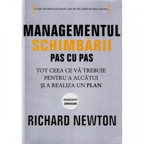 Managementul schimbarii Pas cu pas
