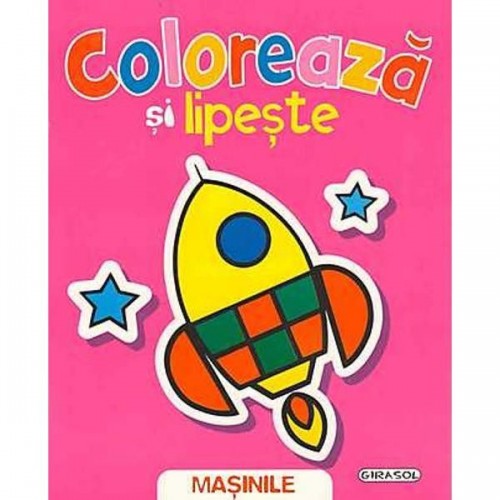 Coloreaza si lipeste  Masini