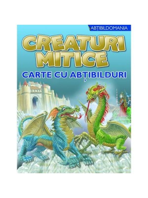 Carte cu abtibilduri - Creaturi mitice