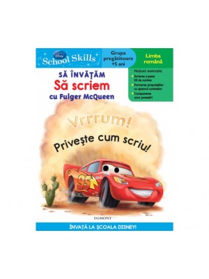 School skills +5 ani - sa invatam sa scriem cu fulger mcqueen