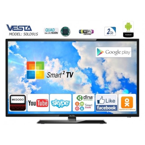 Телевизор VESTA SMART 2 LED 50LD91S