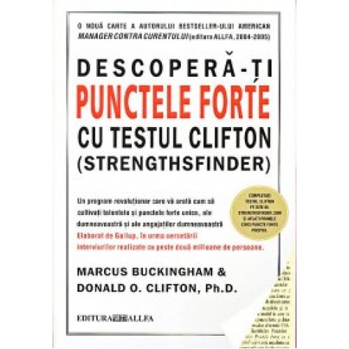 Descoperati punctele forte cu testul Clifton StrengthsFinder