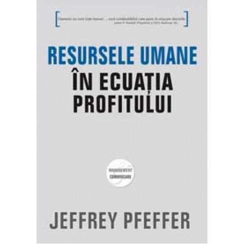 Resursele umane in ecuatia profitului