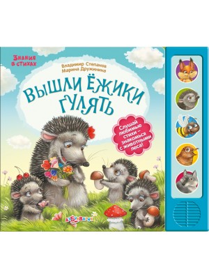 Книга Вышли ежики гулять. Книжка-игрушка