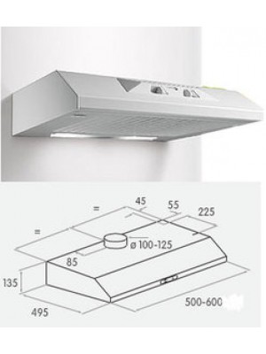 Вытяжка TURBOAIR LIGURIA WH/F/50/FM - S651