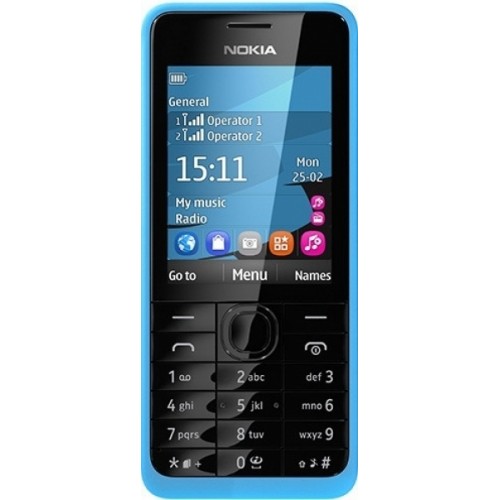 Мобильный телефон Nokia 301 Dual SIM (Cyan)