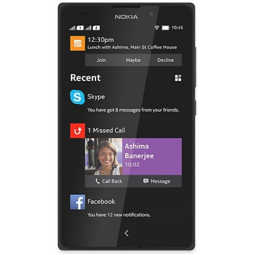 Смартфон Nokia X Dual SIM (Black)