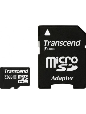 Карта памяти Transcend 32 GB microSDHC class 10 + SD Adapter TS32GUSDHC10