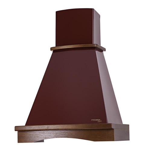 Вытяжка купольная/настенная Pyramida R 60 burgundy nut/U