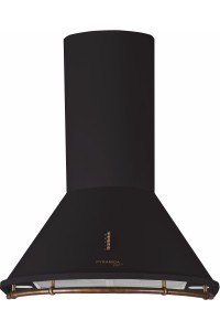 Вытяжка купольная/настенная Pyramida BR 60/B RUSTICO black