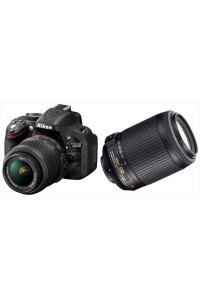 Зеркальный фотоаппарат Nikon D5200 Kit (18-55 + 55-200mm)