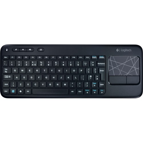 Клавиатура Logitech Wireless Touch Keyboard K400 Black