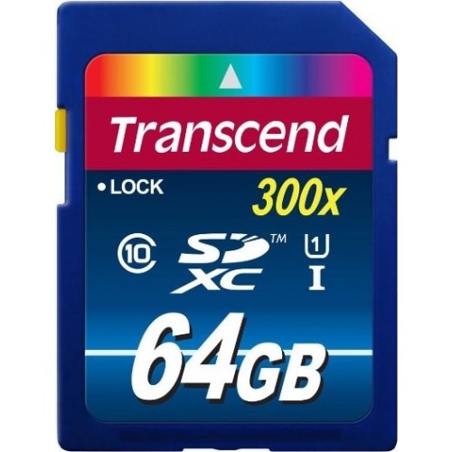 Карта памяти Transcend 64 GB SDXC Premium TS64GSDU1