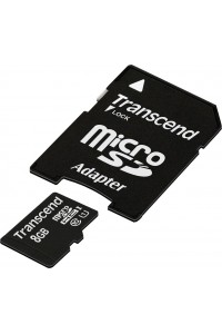 Карта памяти Transcend 8 GB microSDHC UHS-I Premium + SD Adapter TS8GUSDU1