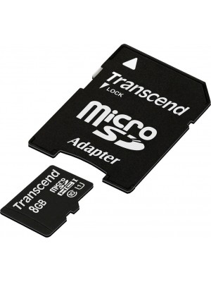 Карта памяти Transcend 8 GB microSDHC UHS-I Premium + SD Adapter TS8GUSDU1