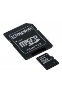 Карта памяти Kingston 16 GB microSDHC class 10 + SD Adapter SDC10/16GB