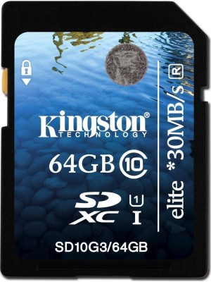Карта памяти  Kingston 64 GB SDXC Class 10 UHS-I Elite SD10G3/64GB