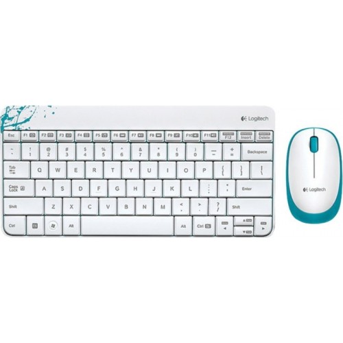 Комплект: клавиатура и мышь Logitech Wireless Combo MK240 White