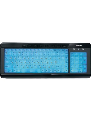 Клавиатура Sven Comfort 7200 EL, Illuminated, Black