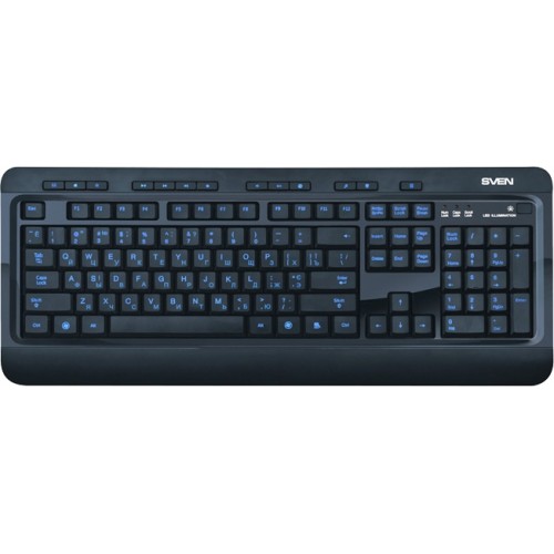 Клавиатура Sven Comfort 7600 EL, Illuminated, Black